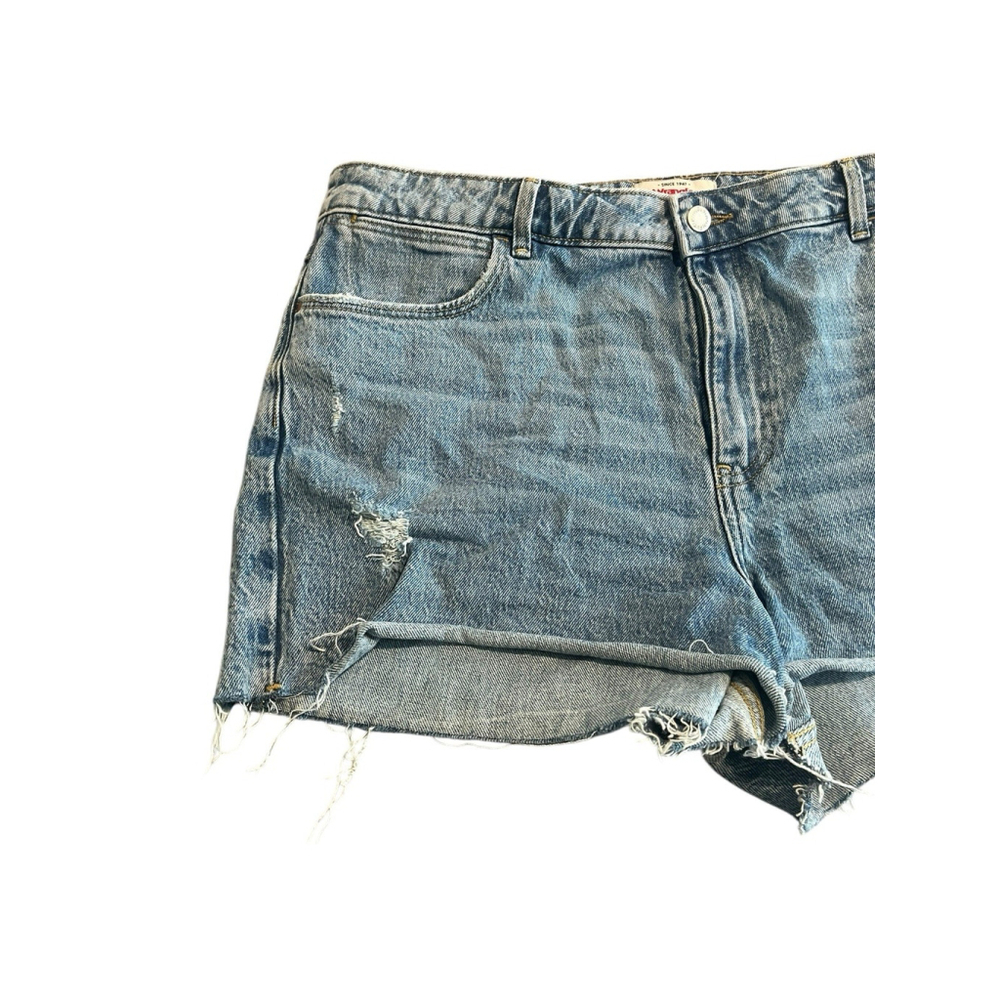 Wrangler Denim Shorts Womens 14/32 High-Rise Vintage 3” Cutoff Jean Shorts NEW - Picture 2 of 10